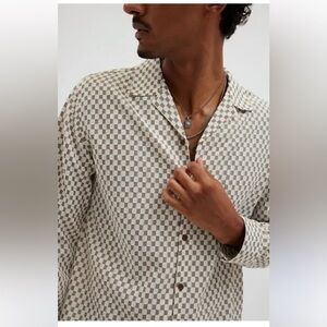 Raga Man NWT Men’s Checkered Long Sleeve Button Down Dress Shirt Medium